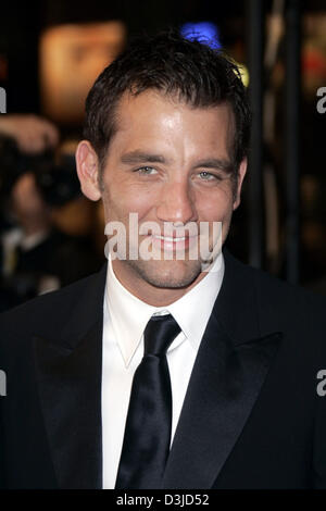 (Dpa) - britische Schauspieler Clive Owen abgebildet auf der 58. Filmfestspiele in Cannes, Frankreich, Donnerstag, 18. Mai 2005. Stockfoto