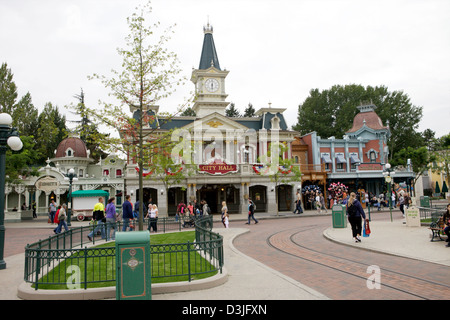 Main Street USA in Disneyland Paris Frankreich Stockfoto