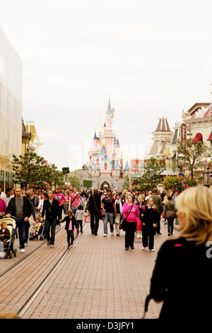 Main Street Disneyland Paris Stockfoto