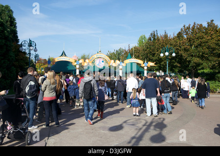 Disneyland Paris - Fahrten, Zeichen, Unterhaltung, Theme Park Stockfoto