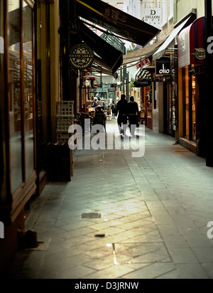 Melbourne City Block Ort Café und Shopping-Mall an Block Arcade befestigt Stockfoto