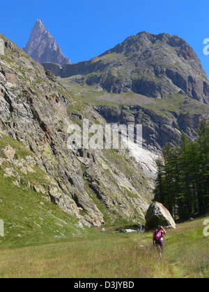 Lac de Gloix, Val Veny, Val d'aoste Stockfoto