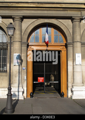 36 Quai des Orfevres, Police Department, Ile De La Cite, Seineufer, Paris, Frankreich, berühmtes Buch Commissaire Maigret Schreiben von Simenon Stockfoto