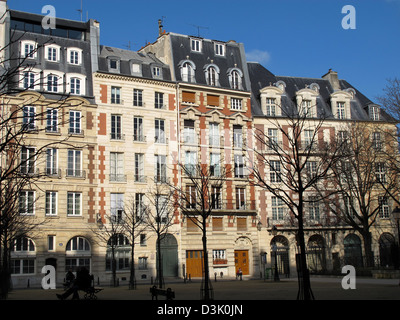 Platzieren Sie Dauphine, Ile De La Cite, Paris, Frankreich, Altstadt Stockfoto