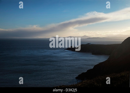 Stimmungsvolle Aussicht von Howth Hill, Fingal Dublin Irland Stockfoto