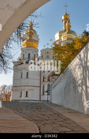 Uspenski Kathedrale, Kiewer Höhlenkloster Lawra Kloster. Kiew, Ukraine. Stockfoto
