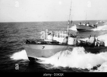 Königliche Marine Kriegsschiff WW11 PT-Boot Stockfoto