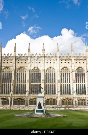 Statue König Henry V1 grade 1 aufgeführten 16. Jahrhundert Könige College Chapel, Cambridge Cambridgeshire England Europa Stockfoto