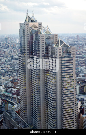 Shinjuku Park Tower aus Tokyo Metropolitan Government Building, Tokyo, Japan Stockfoto