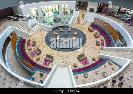 Halle im Hyatt Regency Hotel in Cancun, Mexiko Stockfoto