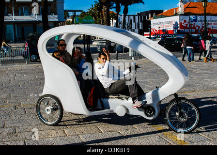 Biketaxi in Cascais Stockfoto