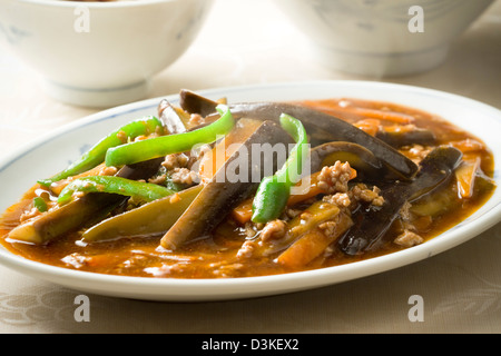 Im chinesischen Stil Mabo Nasu Stockfoto