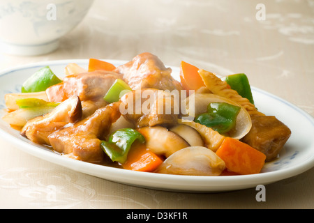 Chinesischen Stil süß und sauer Schweinefleisch Stockfoto