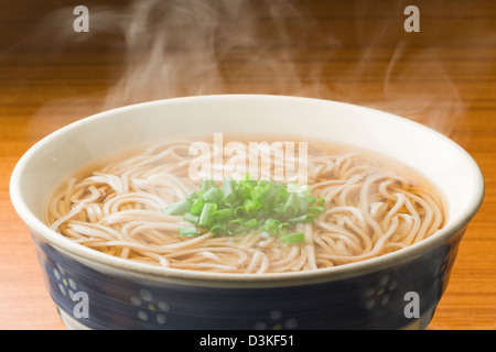 Japanische Soba Buchweizennudeln Stockfoto