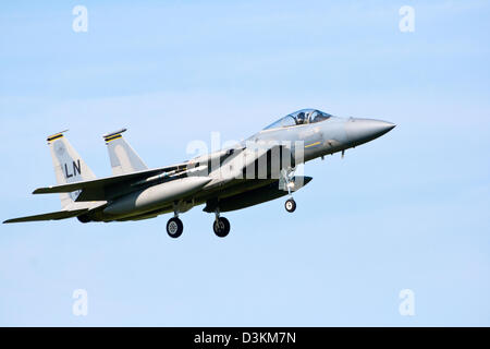 US Air Force f-15 Kampfjet Stockfoto