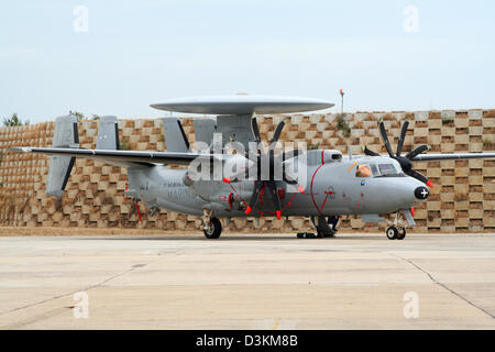 Französische Marine e-2 Hawkeye Radar Flugzeug Stockfoto