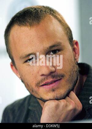 (Dpa) - US-Schauspieler Heath Ledger im Bild während der Premiere von seinem neuen film "Brokeback Mountain" am 30. International Film Festival InToronto, Kanada, 10 September 2005.Photo Hubert Boesl Stockfoto