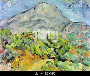 Paul Cezanne, Straße an der Mont Sainte-Victoire 1898-1902 Öl auf Leinwand. Eremitage, Sankt Petersburg Stockfoto