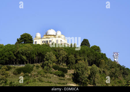 Das Bild zeigt das Observatorium auf dem Monte Mario-Hügel in Rom, Italien, 25. September 2005. Foto: Lars Halbauer Stockfoto