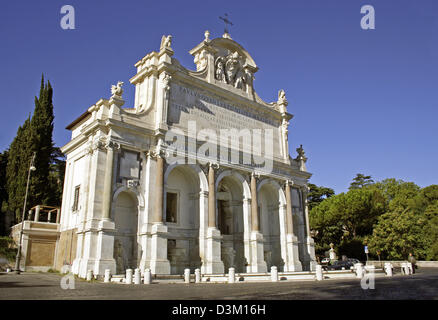 (Dpa) - das Bild zeigt die Fontana Dell' Acqua Paola (Wasserfontäne Paolas) in Rom, Italien, 1. Oktober 2005. Poto: Lars Halbauer Stockfoto