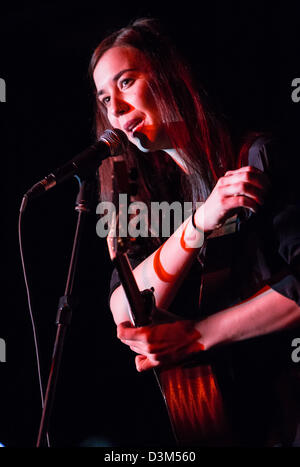 20. Februar 2013 - die irische Sängerin Lisa Hannigan die live im The Limelight, Mailand, Italien Stockfoto