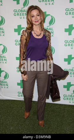 Sharon Lawrence kommt bei Global Green USA 10. Jahrestag-Pre-Oscar-Party im Avalon in Los Angeles, USA, am 20. Februar 2013. Foto: Hubert Boesl Stockfoto