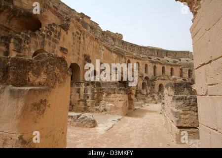 Amphitheater von El Jem, Tunesien, Afrika Stockfoto