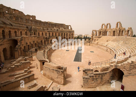 Amphitheater von El Jem, Tunesien, Afrika Stockfoto