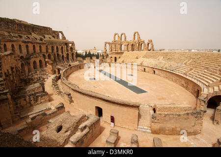 Amphitheater von El Jem, Tunesien, Afrika Stockfoto