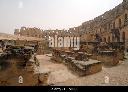 Amphitheater von El Jem, Tunesien, Afrika Stockfoto