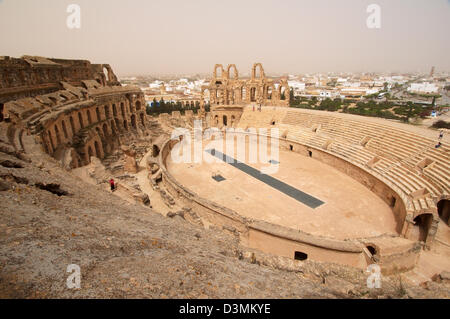 Amphitheater von El Jem, Tunesien, Afrika Stockfoto