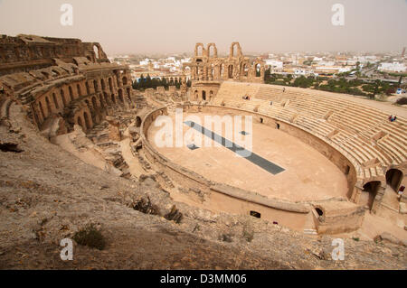 Amphitheater von El Jem, Tunesien, Afrika Stockfoto