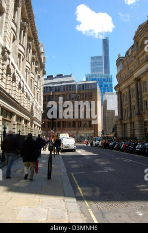 Straße in der Stadt von London, England Stockfoto