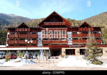 Chopok-Wellness-Hotel in Jasna niedrigen Tatra, Slowakei Stockfoto