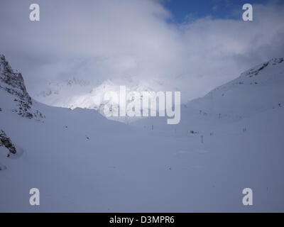 Skiurlaub in Tignes, Frankreich Stockfoto