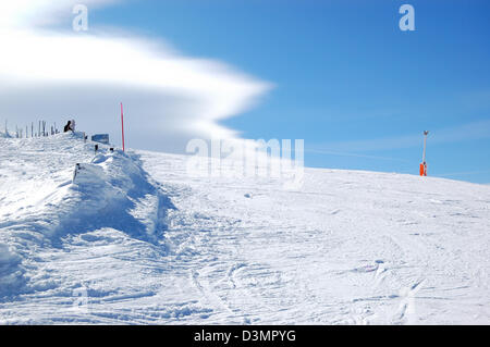 Freeridegebiet auf Chopok in Jasna Ski Resort, Niedere Tatra, Slowakei Stockfoto