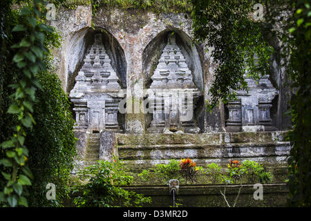 Gunung Kawi Tempel, Tampaksiring Nord östlich von Ubud, Bali, Indonesien Stockfoto