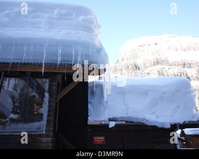Skiurlaub in Tignes, Frankreich Stockfoto