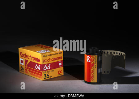 Kodak Kodachrome 64 35-mm-Dia-Film Stockfoto