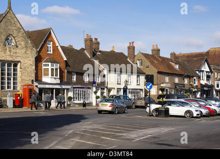 Marlborough ist eine kleine Marktstadt in der Landschaft Wiltshire, England UK. Stockfoto