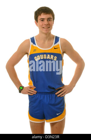 Herausragende High School Cross Country Runner in CT USA Stockfoto