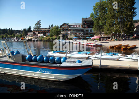 Titisee-Neustadt, Deutschland, Bootsverleih am Titisee Stockfoto