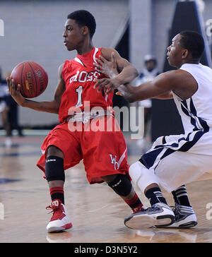 New Haven--Hillhouse Vs Wilbur Cross Spiel Action. Hillhouse schlagen Cross 52-31. Foto-Peter Casolino Stockfoto