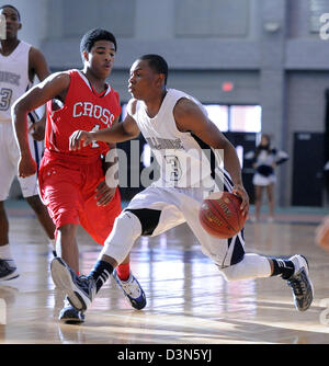 New Haven--Hillhouse Vs Wilbur Cross Spiel Action. Hillhouse schlagen Cross 52-31. Foto-Peter Casolino Stockfoto