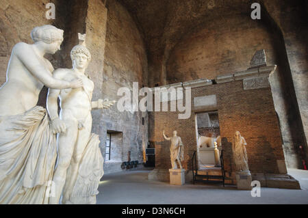 Italien, Latium, Rom, Terme di Diocleziano, Thermen des Diokletian, Stein Skulptur Stockfoto