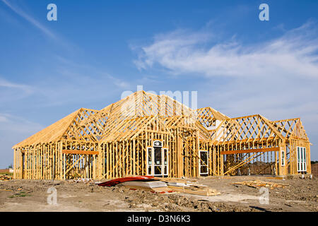 Neue Gestaltung der Hausbau Stockfoto
