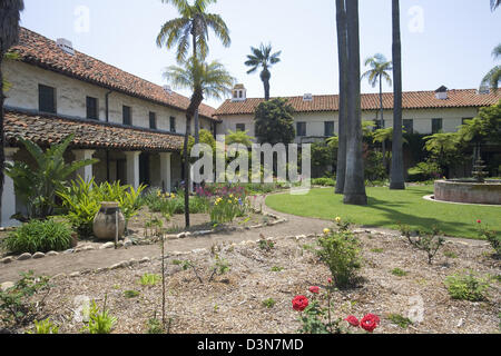 Mission Santa Barbara, Santa Barbara, Kalifornien, USA Stockfoto