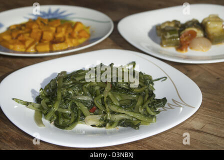 Vielzahl von italienischen Grüns: Brokkoli, Kürbis, Zucchini, Chicorée Stockfoto