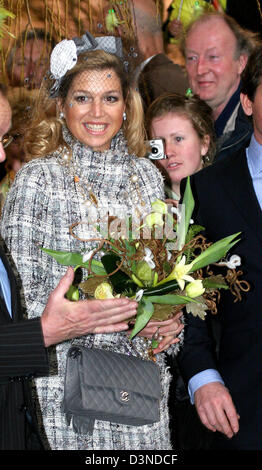 Kronprinzessin Maxima Besuche jährliche Blumenausstellung "Holland Flower Festival" in Zwaagdijk-Oost, Niederlande, 22. Februar 2006. (NIEDERLANDE) Foto: Albert Nieboer Stockfoto