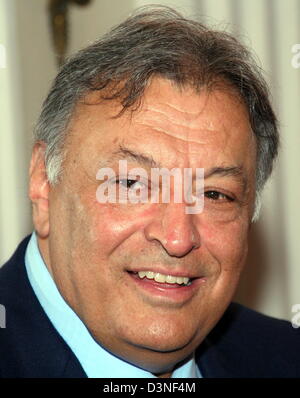 Indischen stammende Dirigent Zubin Mehta in München, Deutschland, 27. April 2006 abgebildet. Die berühmten Maestro feiert seinen 70. Geburtstag am 29. April. Foto: Christian Knabe Stockfoto